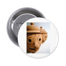 Two funny heads - Unique ceramics Buttons