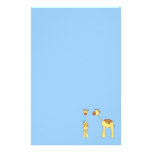 Two Giraffes. Cartoon Stationery Paper