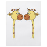 Two Giraffes Close-up. Cartoon Personalized Flyer