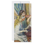 Two Girls At The Piano,  By Pierre-Auguste Renoir Rack Card Design