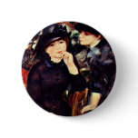 Two Girls In Black By Pierre-Auguste Renoir (Best Pinback Button