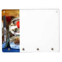 Two Glass Cookie Jars Dry Erase Board