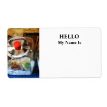Two Glass Cookie Jars Personalized Shipping Labels