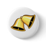 Two Golden Bells Pinback Button