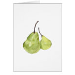 Two Green Pears Card