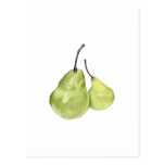 Two Green Pears Postcard