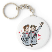 Two Grooms Keychain