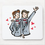 Two Grooms mousepads
