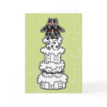 Two Grooms on Wedding Cake Greeting Cards