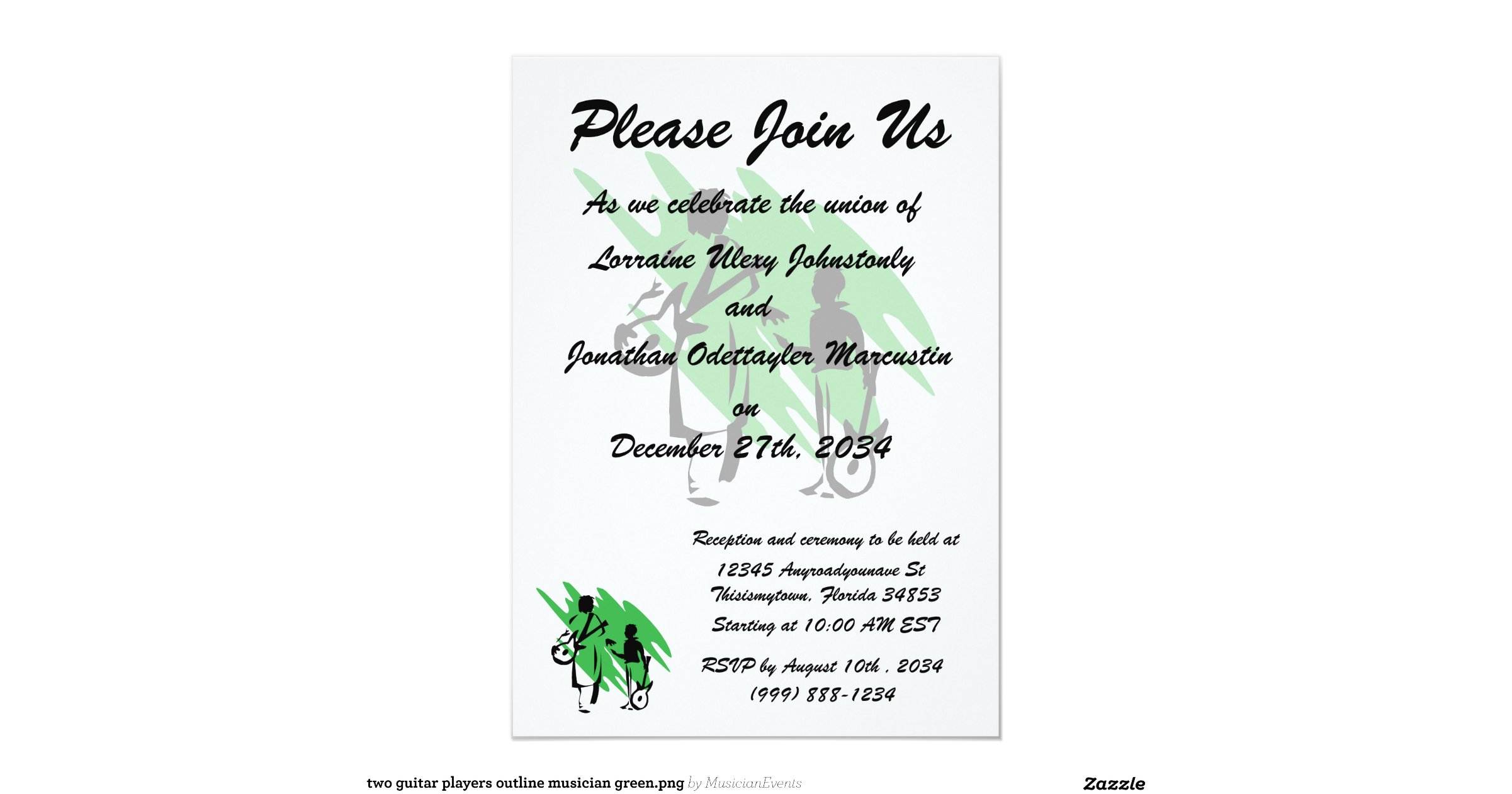two guitar players outline musician green png 5 quot x 7 christmas gifts for guitar players