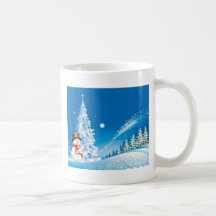 Two Happy Snowmen Coffee Mug