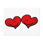 Two harts in love postcard