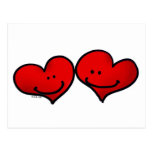 Two harts in love postcard