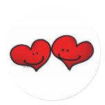 Two harts in love stickers