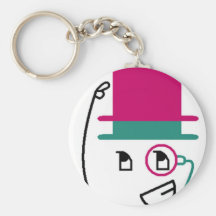 Two Hat Top Hat Keychain