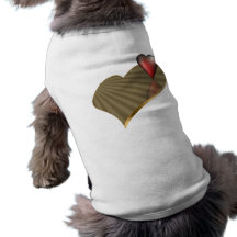 Two Hearts Dog T-shirt