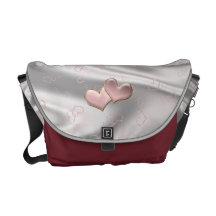 Two hearts forever courier bag