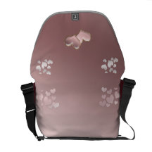 Two hearts forever messenger bags
