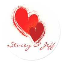 Two hearts in love sticker