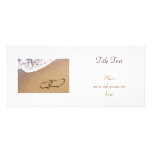 Two Hearts In The Sand Customized Rack Card