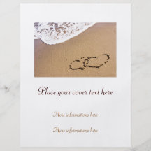 Two Hearts In The Sand Personalised Flyer