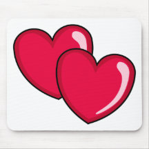 Two Hearts Mouse Pads