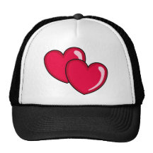 Two Hearts Trucker Hats
