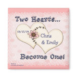 Two Hearts Wedding Congratulations, Chris      ... magnets
