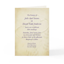 Two Hearts Wedding Invitation Greeting Card