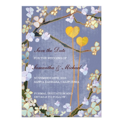 Two Hearts Wedding Save the Date Invitations
