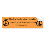 Two Hippies Burgers Bumper Stickers