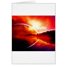 Two horizons greeting card