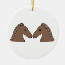 Two Horses Ornament