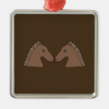 Two Horses Ornament
