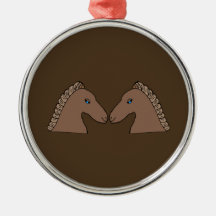 Two Horses Ornament