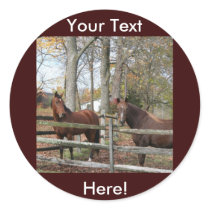 Two Horses! Sticker