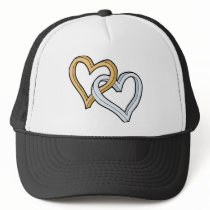 TWO INTERTWINED HEARTS HAT