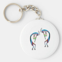 Two Kokopelli #97 Key Chain