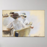 Two Ladies by the Water Print