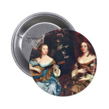 Two Ladies Of The Family Lake By Lely Sir Peter Button
