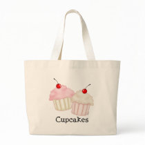 Two Large Cupcakes Tote Bags
