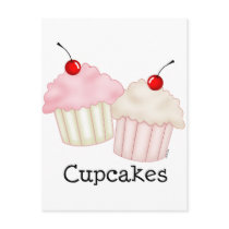 Two Large Cupcakes Post Card
