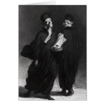 Two Lawyers, c.1862 Greeting Card