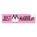 Two Lesbian Brides bumper stickers