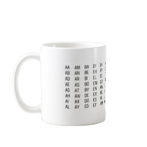 Two-Letter Word List Mug