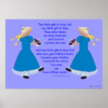 Two Little Girls in Blue (Poster)