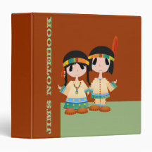 Two Little Indians Vinyl Binder