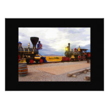 Two Locomotives Personalized Invites