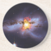 Two Merging Black Holes in Galaxy NGC 6240 Beverage Coaster
