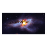 Two Merging Black Holes in Galaxy NGC 6240 Photo Card
